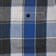 画像4: CHALLENGER/L/S BIG CHECK SHIRT（BLUE）［ビッグチェックシャツ-23秋冬］ (4)