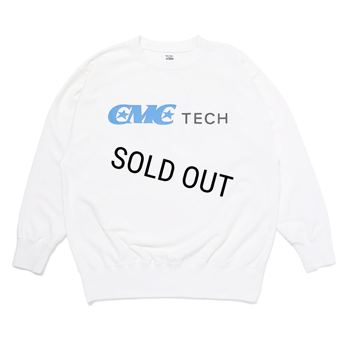 画像2: CHALLENGER/CMC TECH C/N SWEAT（WHITE）［クルーネックスウェット-23秋冬］ (2)