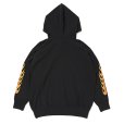 画像2: CHALLENGER/FLAMES HOODIE（BLACK）［プルオーバーパーカー-23秋冬］ (2)