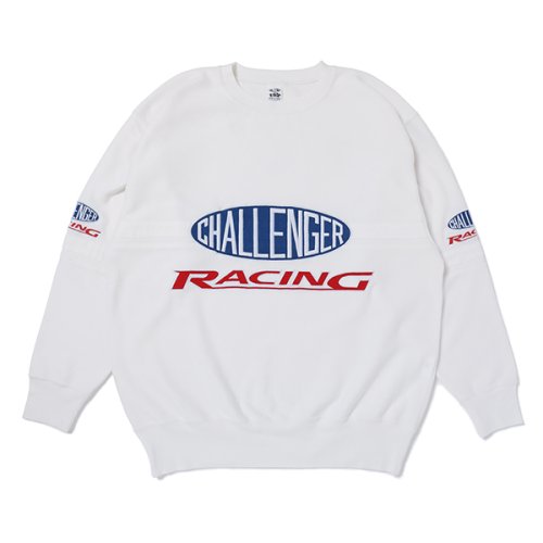 他の写真1: CHALLENGER/CMC RACING SWEAT（WHITE）［クルーネックスウェット-23秋冬］