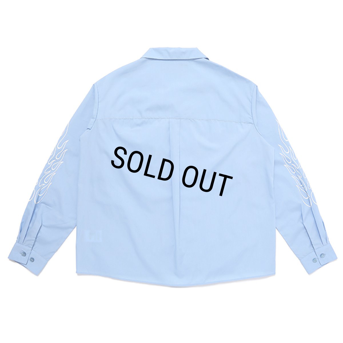 画像2: CHALLENGER/L/S FIRE WORK SHIRT（SAX BLUE）［ファイヤーワークシャツ-23秋冬］ (2)