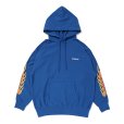 画像1: CHALLENGER/FLAMES HOODIE（BLUE）［プルオーバーパーカー-23秋冬］ (1)