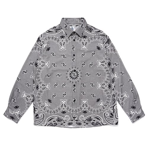 他の写真1: CHALLENGER/L/S BANDANA NEL SHIRT（GRAY）［バンダナネルシャツ-23秋冬］