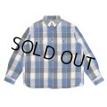 CHALLENGER/L/S BIG CHECK SHIRT（BLUE）［ビッグチェックシャツ-23秋冬］