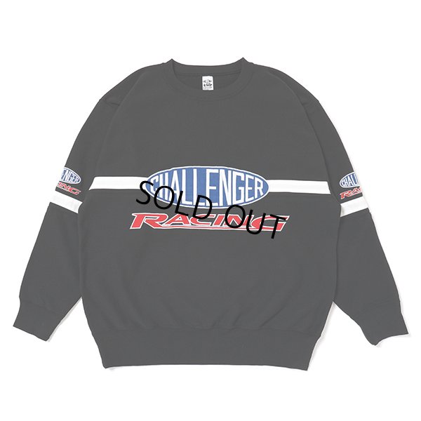 画像1: CHALLENGER/CMC RACING SWEAT（BLACK）［クルーネックスウェット-23秋冬］