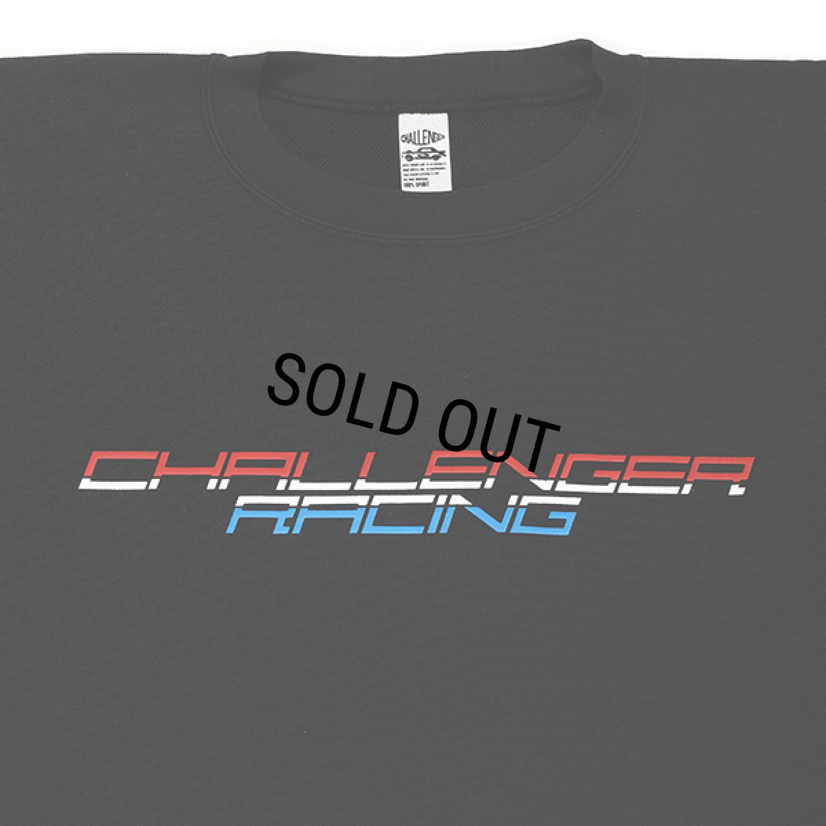 画像3: CHALLENGER/RACING LOGO C/N SWEAT（BLACK）［クルーネックスウェット-23秋冬］ (3)
