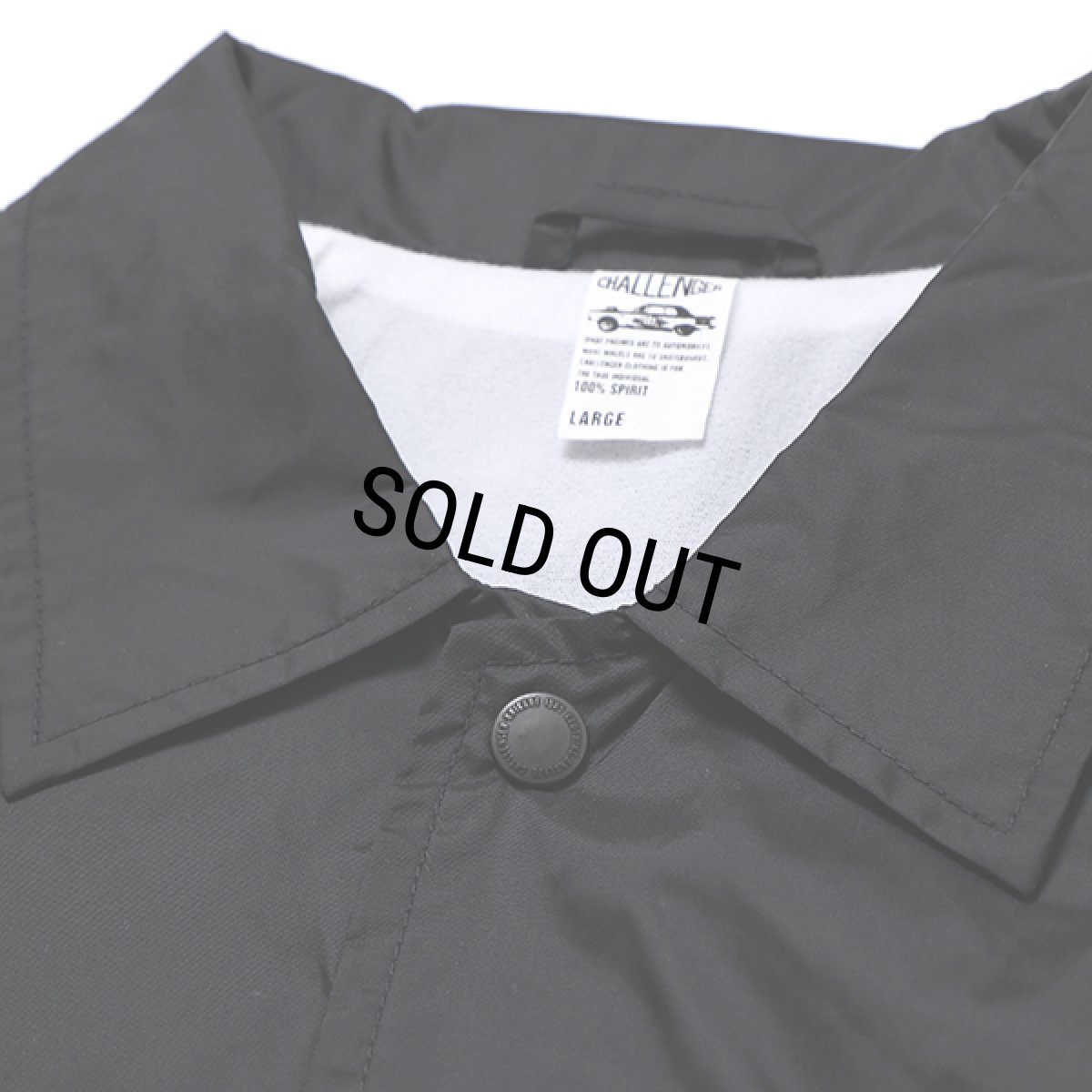 画像4: CHALLENGER/IRON HORSE COACH JACKET（BLACK）［アイアンホースコーチJKT-23秋冬］ (4)