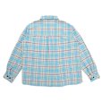 画像2: CHALLENGER/L/S CHECK SHRIT（BLUE）［チェックシャツ-23秋冬］ (2)