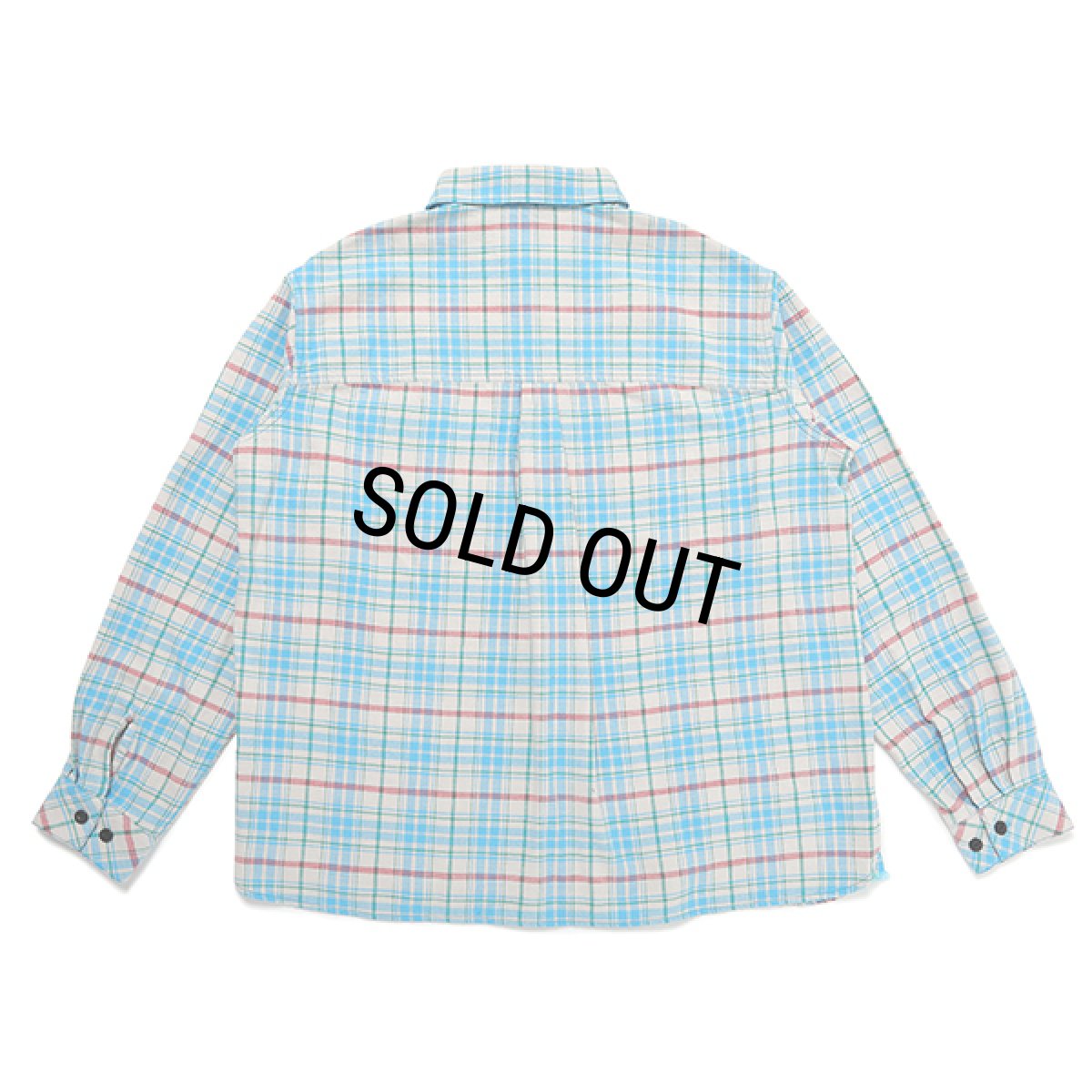 画像2: CHALLENGER/L/S CHECK SHRIT（BLUE）［チェックシャツ-23秋冬］ (2)