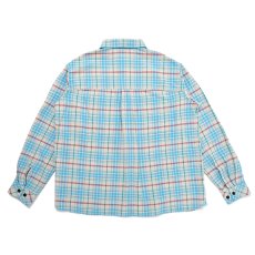 画像2: CHALLENGER/L/S CHECK SHRIT（BLUE）［チェックシャツ-23秋冬］ (2)