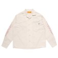 画像1: CHALLENGER/L/S FIRE WORK SHIRT（BEIGE）［ファイヤーワークシャツ-23秋冬］ (1)