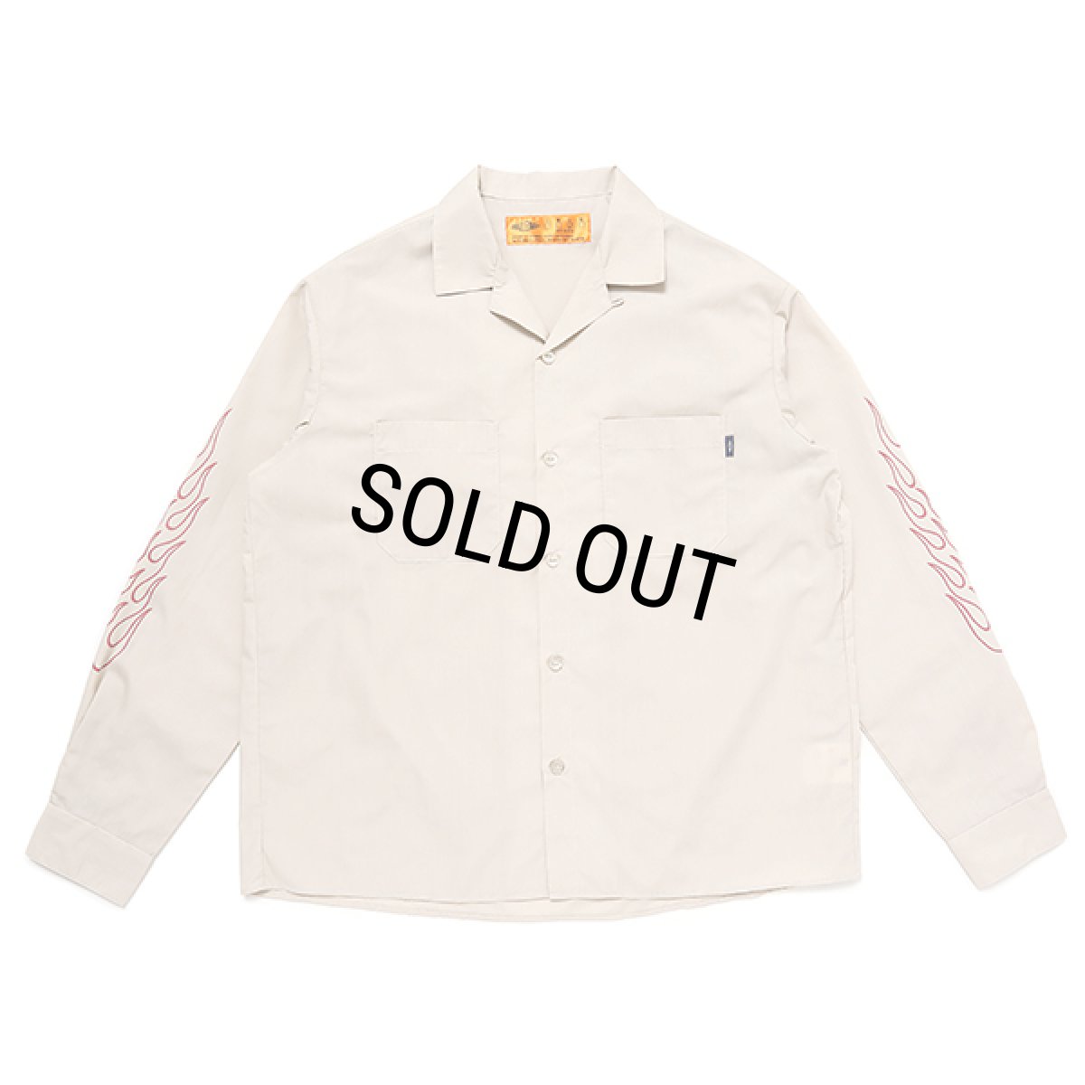画像1: CHALLENGER/L/S FIRE WORK SHIRT（BEIGE）［ファイヤーワークシャツ-23秋冬］ (1)