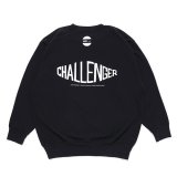 CHALLENGER/CMC TECH C/N SWEAT（BLACK）［クルーネックスウェット-23秋冬］