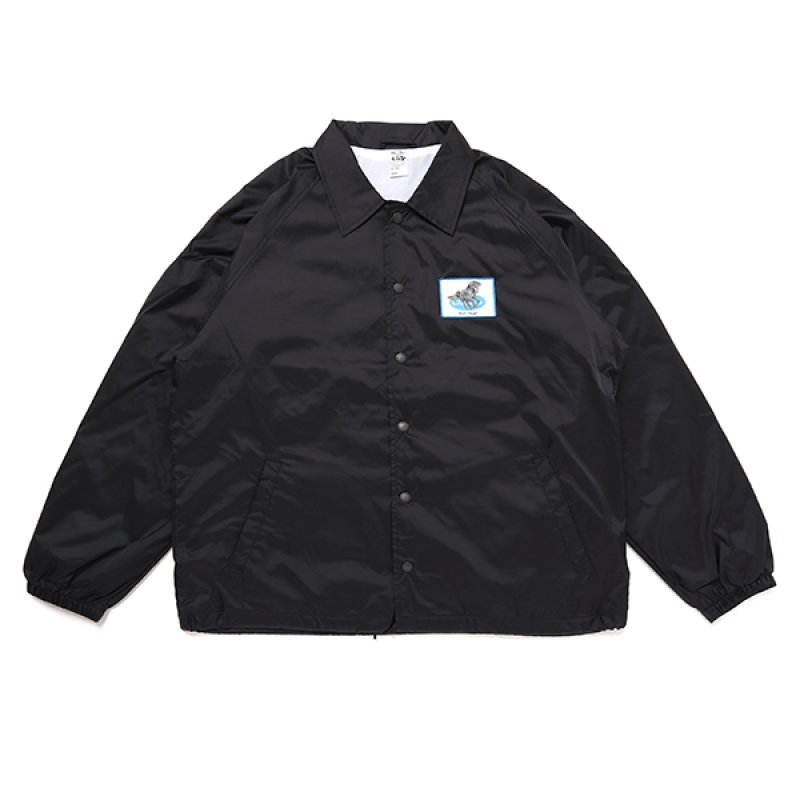 画像1: CHALLENGER/IRON HORSE COACH JACKET（BLACK）［アイアンホースコーチJKT-23秋冬］