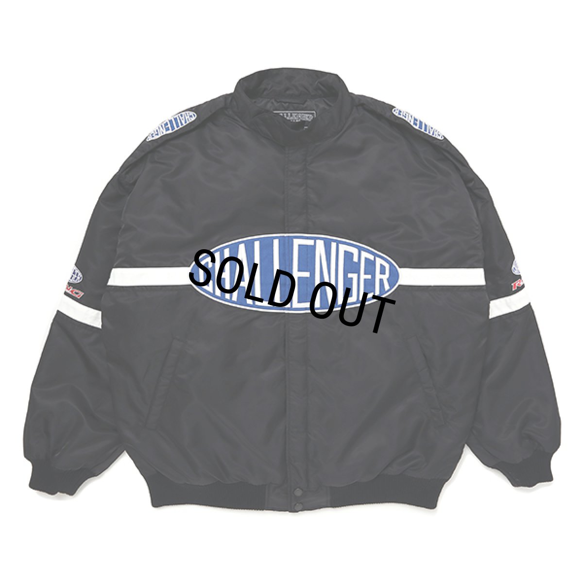 画像1: CHALLENGER/CMC RACING JACKET（BLACK）［レーシングJKT-23秋冬］ (1)