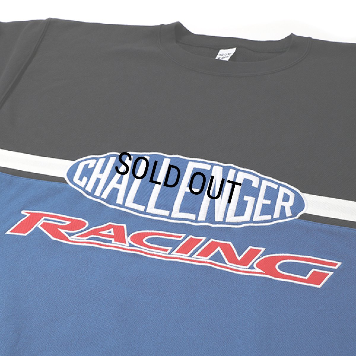 画像3: CHALLENGER/CMC RACING SWEAT（BLUE/BLACK）［クルーネックスウェット-23秋冬］ (3)