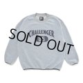 CHALLENGER/C/N COLLEGE FLEECE（GRAY）［フリースクルーネック-23秋冬］