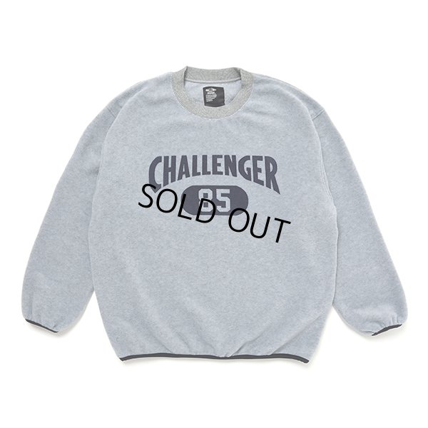 画像1: CHALLENGER/C/N COLLEGE FLEECE（GRAY）［フリースクルーネック-23秋冬］