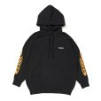 画像1: CHALLENGER/FLAMES HOODIE（BLACK）［プルオーバーパーカー-23秋冬］ (1)