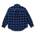 画像2: CHALLENGER/BUFFALO CHECK LINING SHIRT（NAVY/BLACK）［バッファローチェックライニングシャツ-23秋冬］ (2)