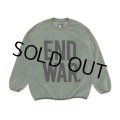 CHALLENGER/C/N END WAR FLEECE（DARK GREEN）［フリースクルーネック-23秋冬］