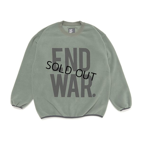 画像1: CHALLENGER/C/N END WAR FLEECE（DARK GREEN）［フリースクルーネック-23秋冬］