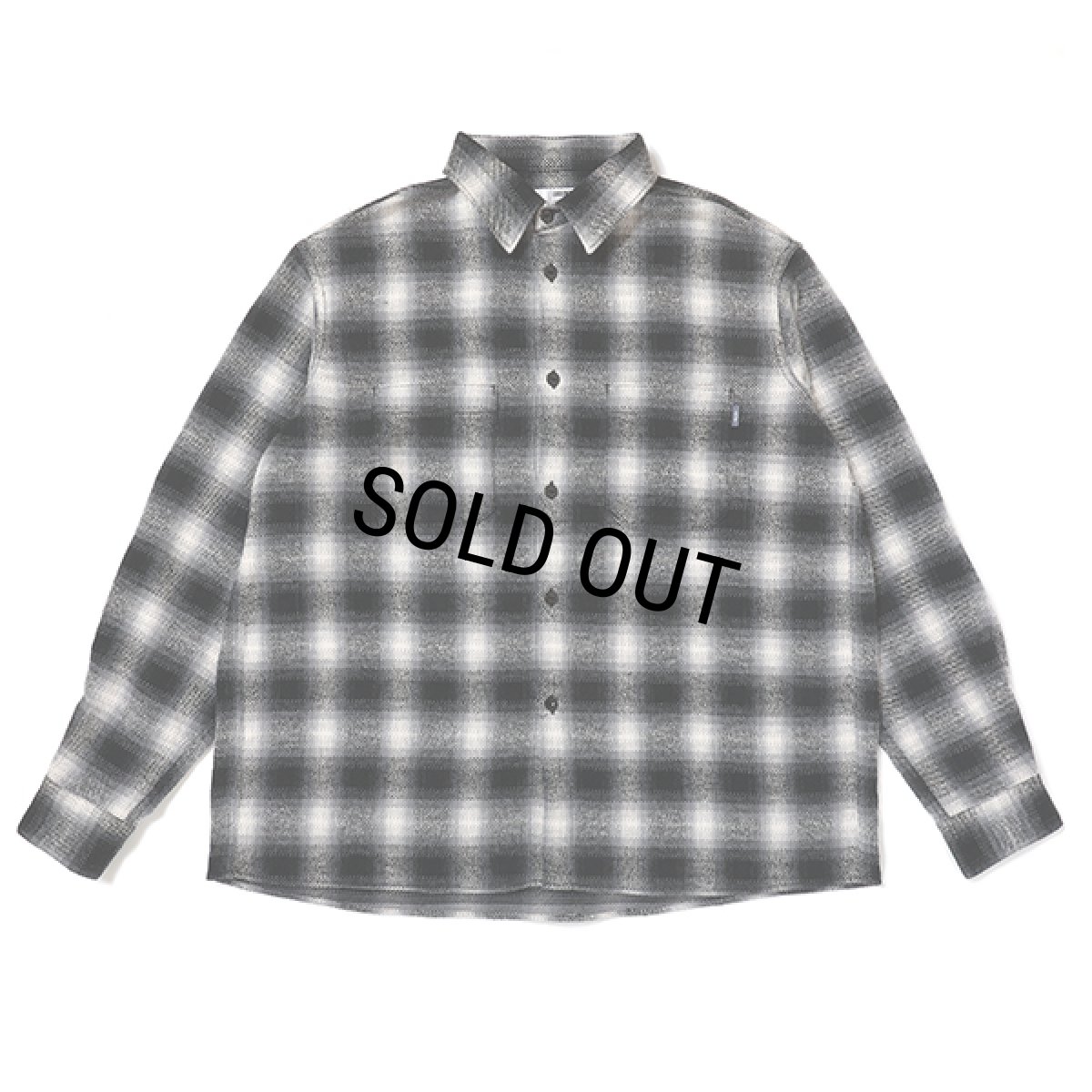 画像1: CHALLENGER/L/S CHECK WORK SHRIT（GRAY）［チェックワークシャツ-23秋冬］ (1)