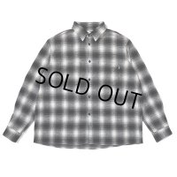 CHALLENGER/L/S CHECK WORK SHRIT（GRAY）［チェックワークシャツ-23秋冬］