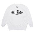 画像1: CHALLENGER/CMC TECH C/N SWEAT（WHITE）［クルーネックスウェット-23秋冬］ (1)