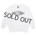 CHALLENGER/CMC TECH C/N SWEAT（WHITE）［クルーネックスウェット-23秋冬］