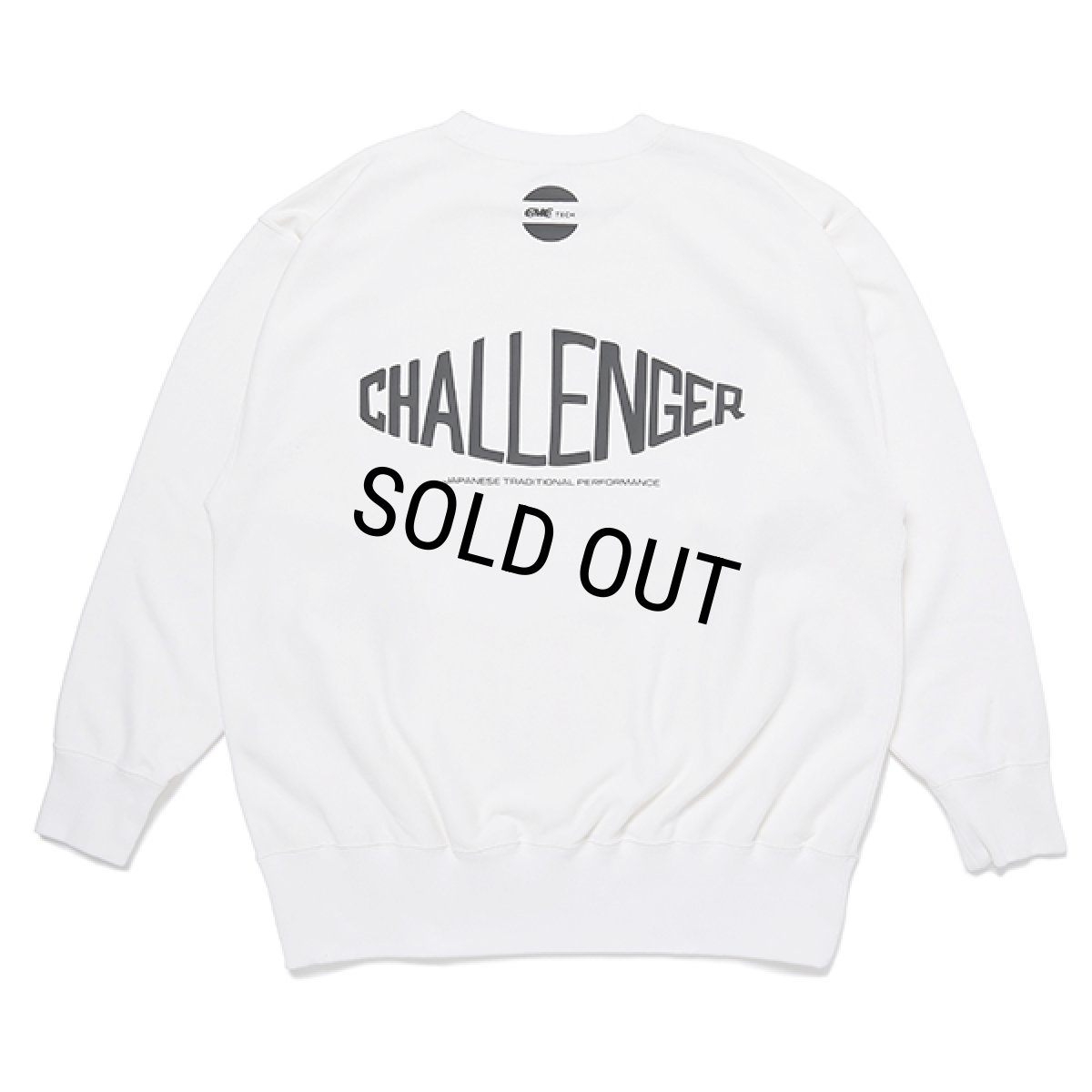 画像1: CHALLENGER/CMC TECH C/N SWEAT（WHITE）［クルーネックスウェット-23秋冬］ (1)