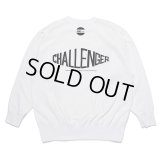 CHALLENGER/CMC TECH C/N SWEAT（WHITE）［クルーネックスウェット-23秋冬］