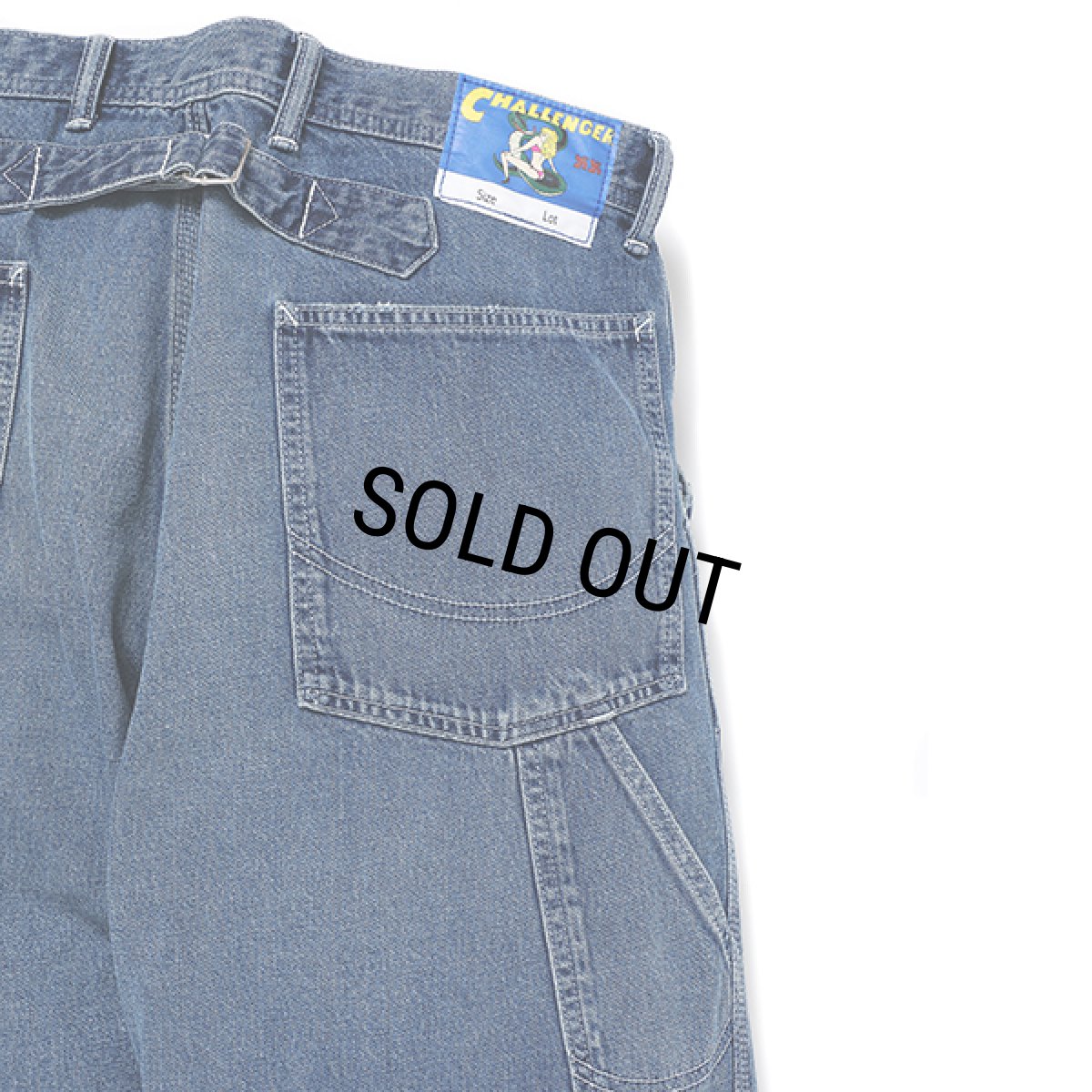 画像7: CHALLENGER/WASHED PAINTER PANTS（WASHED INDIGO）［ウォッシュドペインターパンツ-23秋冬］ (7)
