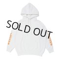 CHALLENGER/FLAMES HOODIE（WHITE）［プルオーバーパーカー-23秋冬］