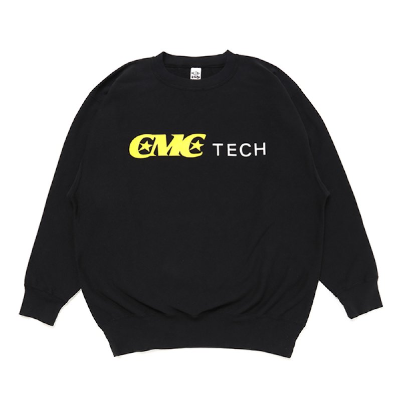 画像1: CHALLENGER/CMC TECH C/N SWEAT（BLACK）［クルーネックスウェット-23秋冬］