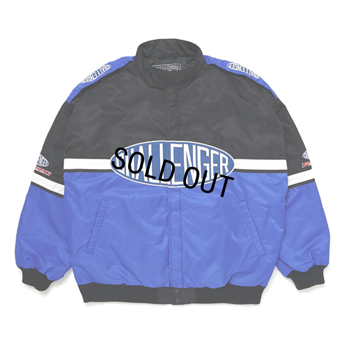 画像1: CHALLENGER/CMC RACING JACKET（BLUE/BLACK）［レーシングJKT-23秋冬］ (1)