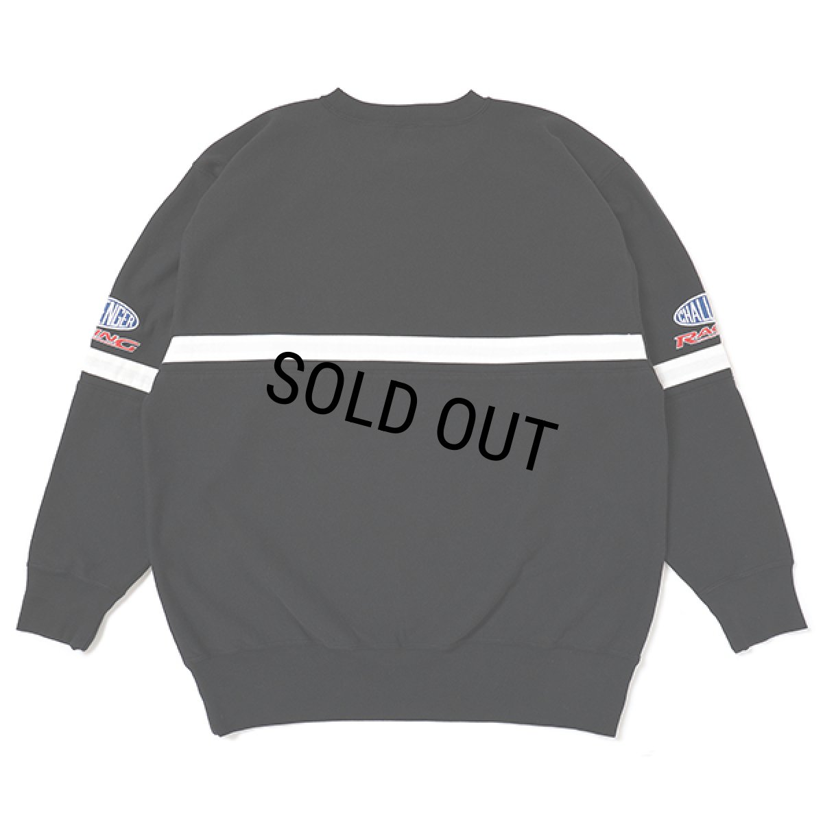 画像2: CHALLENGER/CMC RACING SWEAT（BLACK）［クルーネックスウェット-23秋冬］ (2)