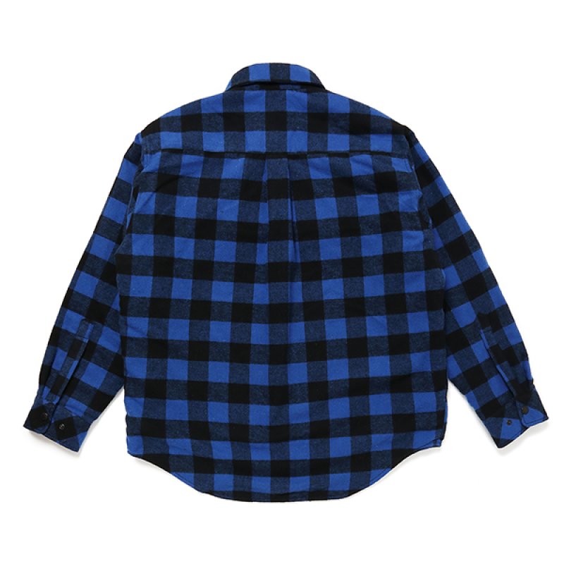 画像2: CHALLENGER/BUFFALO CHECK LINING SHIRT（NAVY/BLACK）［バッファローチェックライニングシャツ-23秋冬］