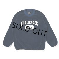 CHALLENGER/C/N COLLEGE FLEECE（NAVY）［フリースクルーネック-23秋冬］