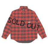 CHALLENGER/BUFFALO CHECK LINING SHIRT（RED/BLACK）［バッファローチェックライニングシャツ-23秋冬］