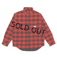 CHALLENGER/BUFFALO CHECK LINING SHIRT（RED/BLACK）［バッファローチェックライニングシャツ-23秋冬］