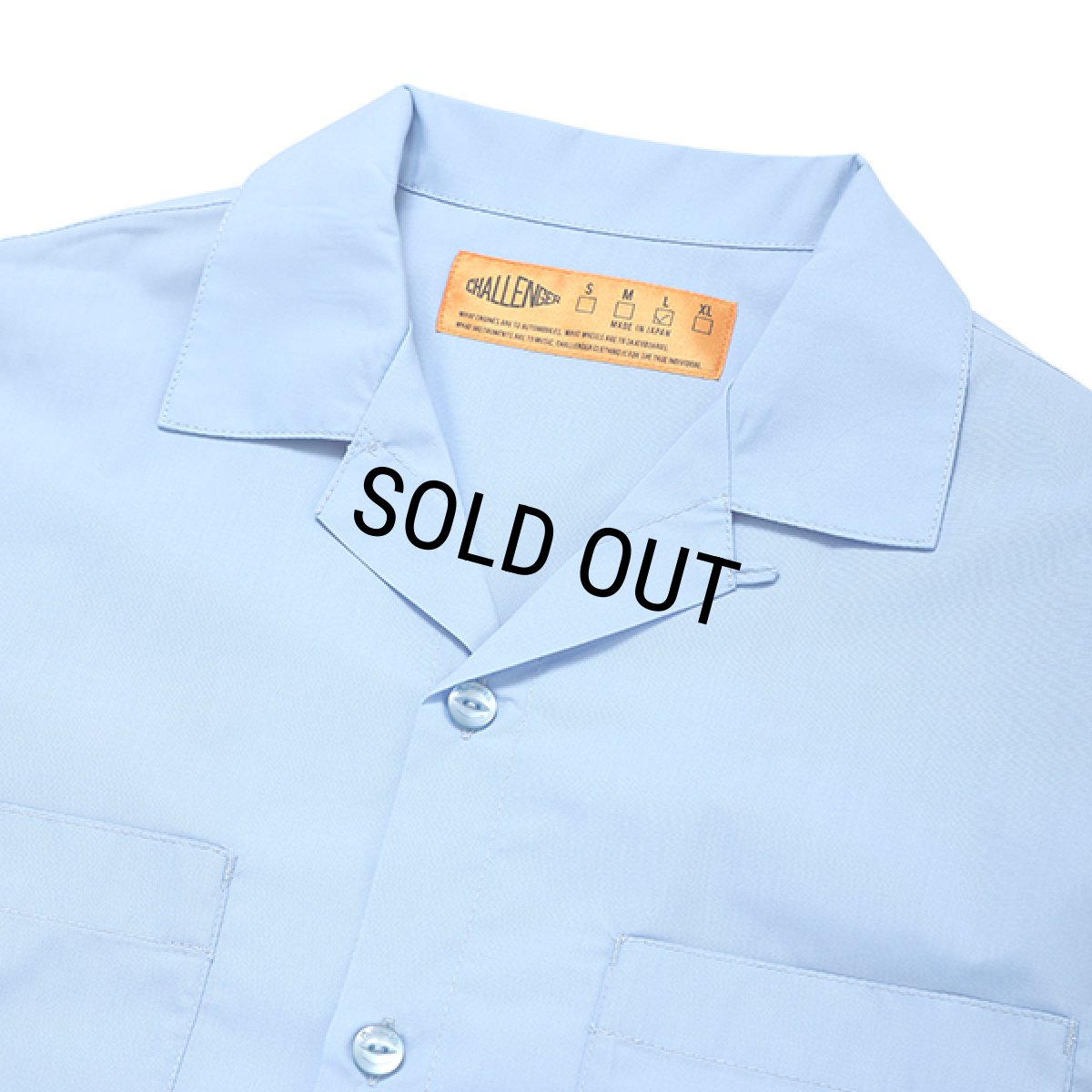 画像4: CHALLENGER/L/S FIRE WORK SHIRT（SAX BLUE）［ファイヤーワークシャツ-23秋冬］ (4)