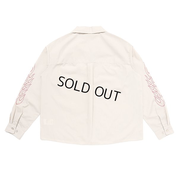 画像2: CHALLENGER/L/S FIRE WORK SHIRT（BEIGE）［ファイヤーワークシャツ-23秋冬］