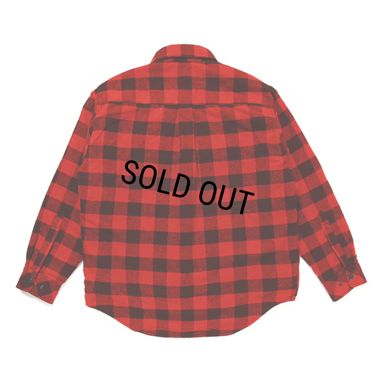 画像2: CHALLENGER/BUFFALO CHECK LINING SHIRT（RED/BLACK）［バッファローチェックライニングシャツ-23秋冬］ (2)