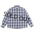 CHALLENGER/L/S CHECK WORK SHRIT（BLUE）［チェックワークシャツ-23秋冬］