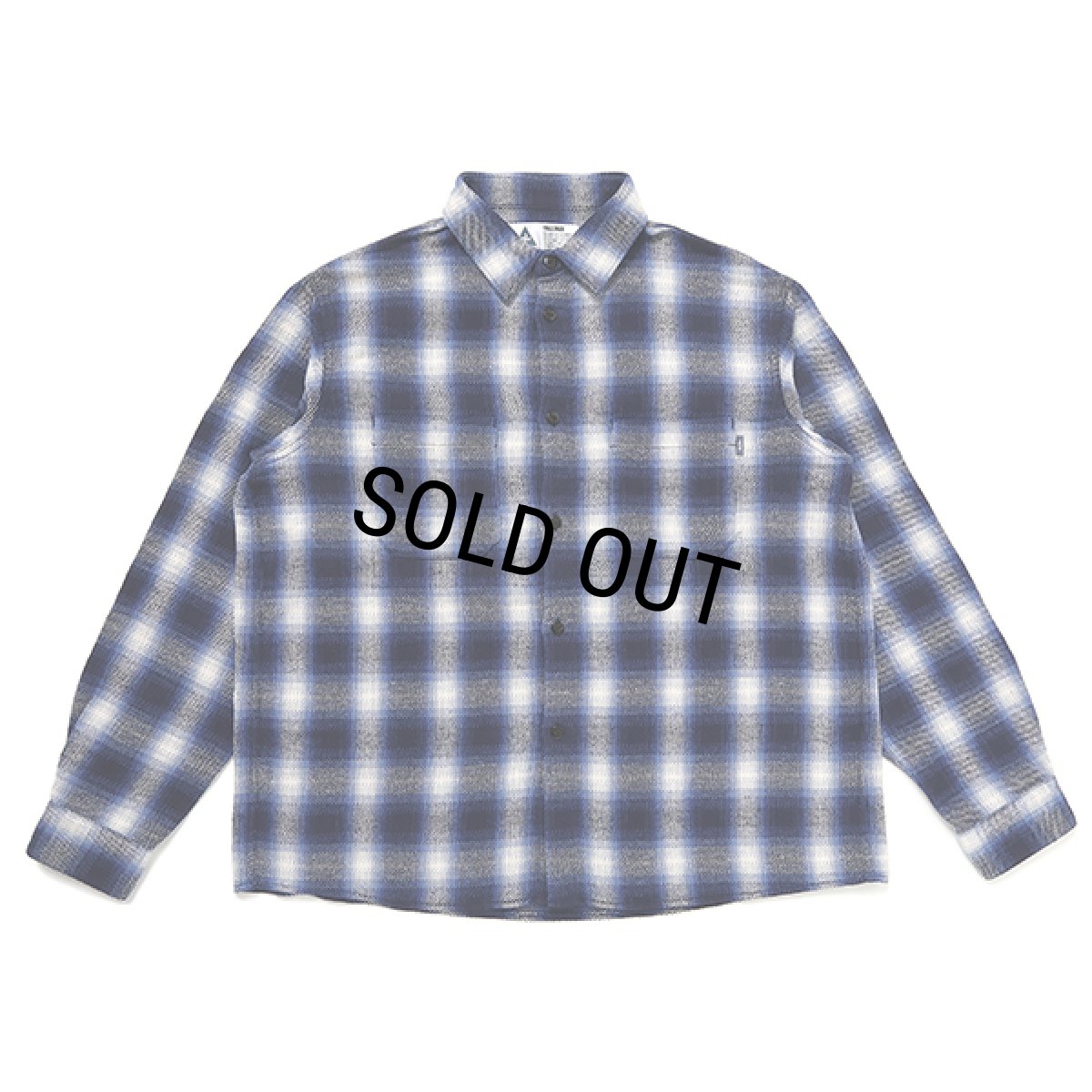 画像1: CHALLENGER/L/S CHECK WORK SHRIT（BLUE）［チェックワークシャツ-23秋冬］ (1)