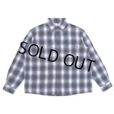 CHALLENGER/L/S CHECK WORK SHRIT（BLUE）［チェックワークシャツ-23秋冬］