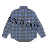 CHALLENGER/BUFFALO CHECK LINING SHIRT（NAVY/BLACK）［バッファローチェックライニングシャツ-23秋冬］