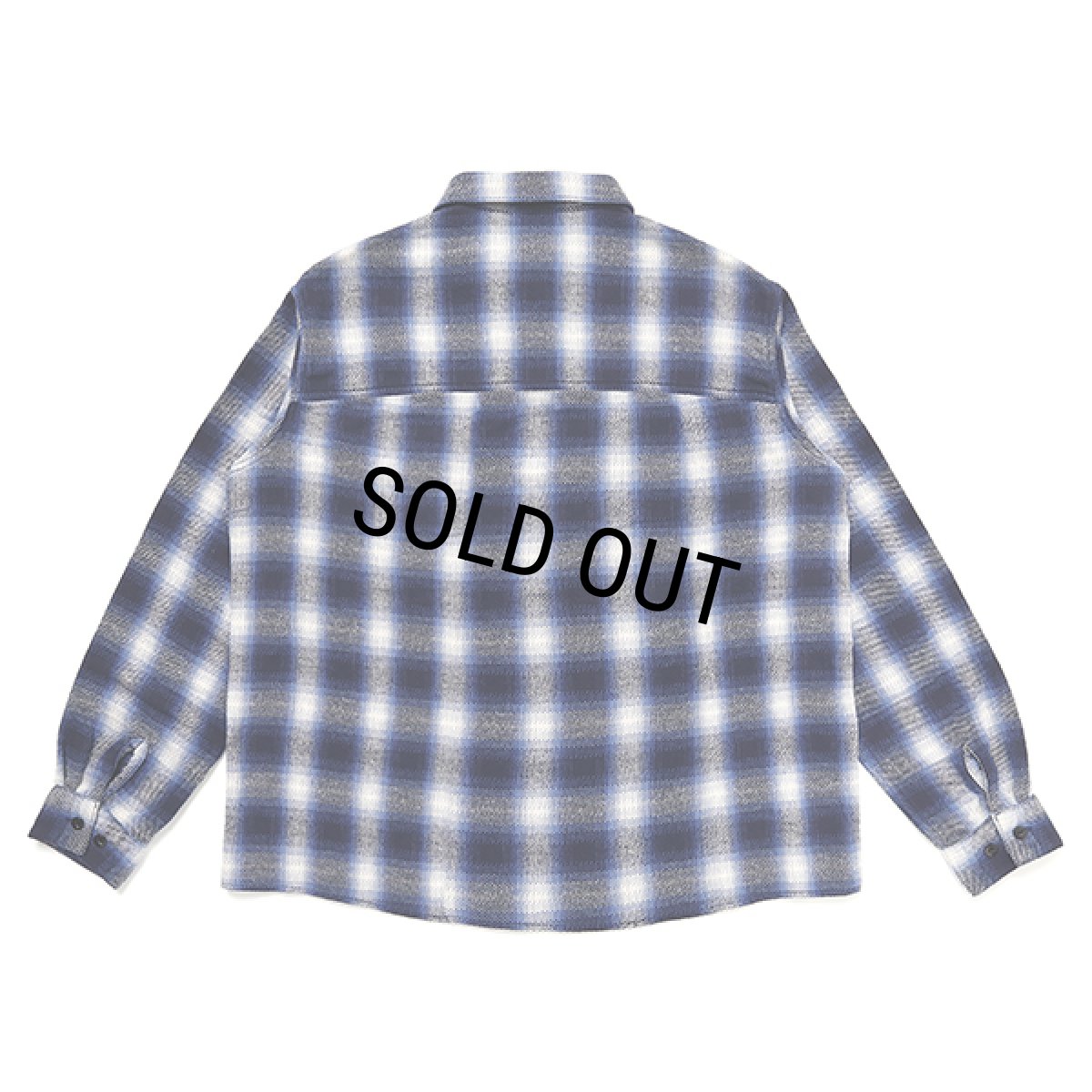 画像2: CHALLENGER/L/S CHECK WORK SHRIT（BLUE）［チェックワークシャツ-23秋冬］ (2)