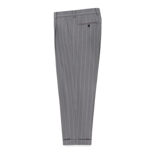 他の写真1: WACKO MARIA/DORMEUIL / STRIPED PLEATED TROUSERS（TYPE-2）（GRAY）［ワンタックスラックス(TYPE-2)-23春夏］